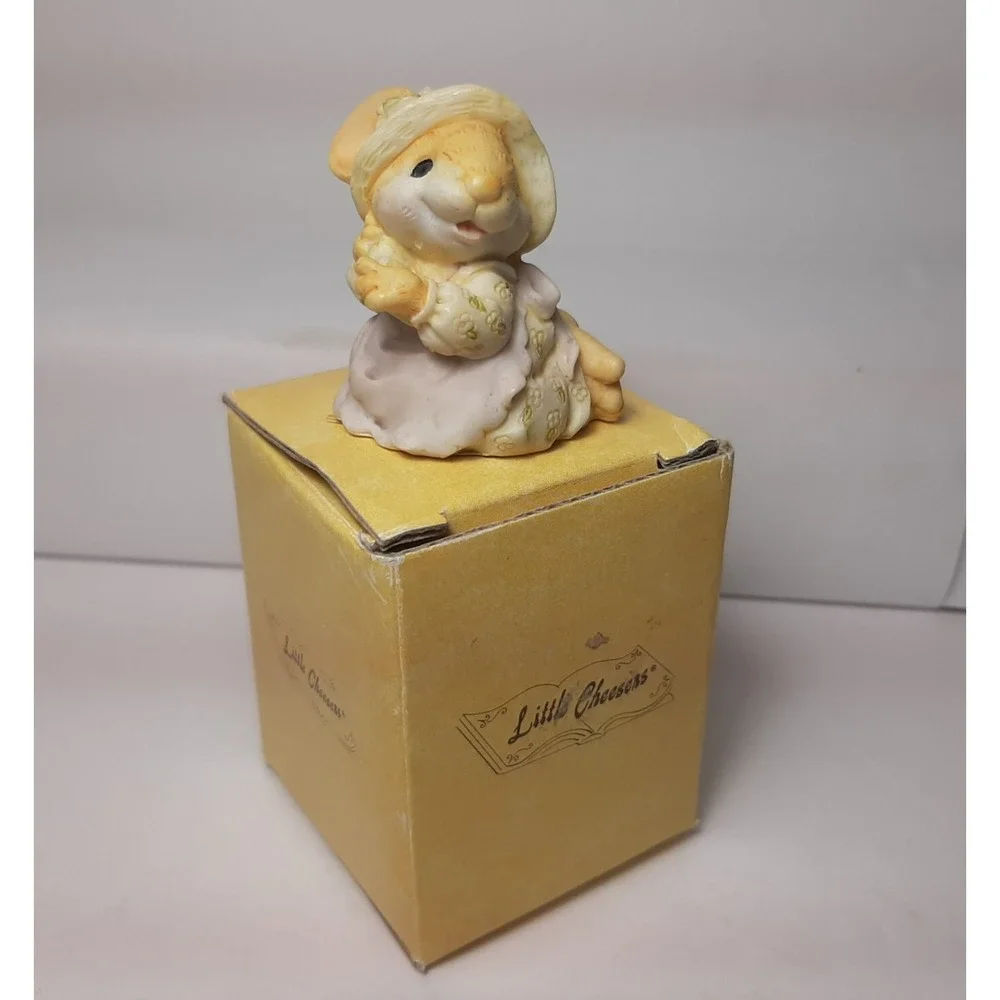 Little Cheesers JENNY BUTTERFIELD Miniature Mouse Figurine Ganz 1992 with Box